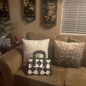 🎄Holiday Deals MCM Black and White Checkered Handbag🎄